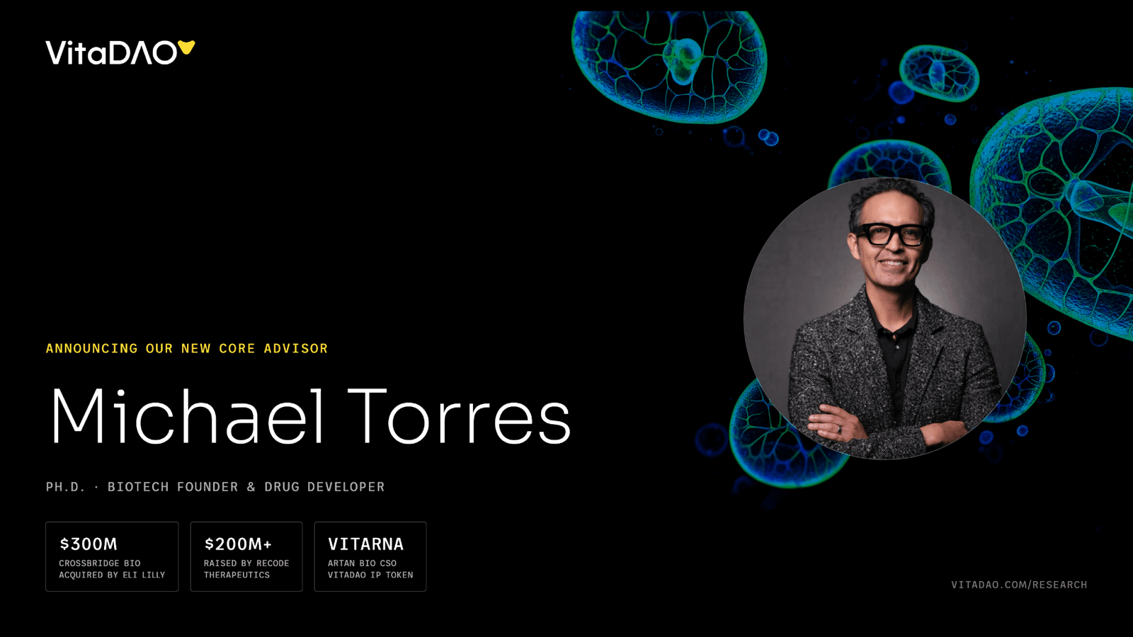 Announcing our new Core Advisor, Michael Torres, Ph.D.